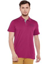Load image into Gallery viewer, Tom Tailor Purple Solid Polo T-Shirt