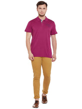 Load image into Gallery viewer, Tom Tailor Purple Solid Polo T-Shirt