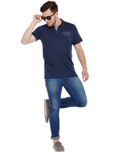 Load image into Gallery viewer, Tom Tailor Navy Blue Solid Polo T-Shirt