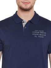 Load image into Gallery viewer, Tom Tailor Navy Blue Solid Polo T-Shirt