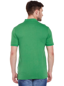 Tom Tailor Green Solid Polo T-Shirt
