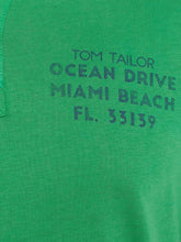 Load image into Gallery viewer, Tom Tailor Green Solid Polo T-Shirt