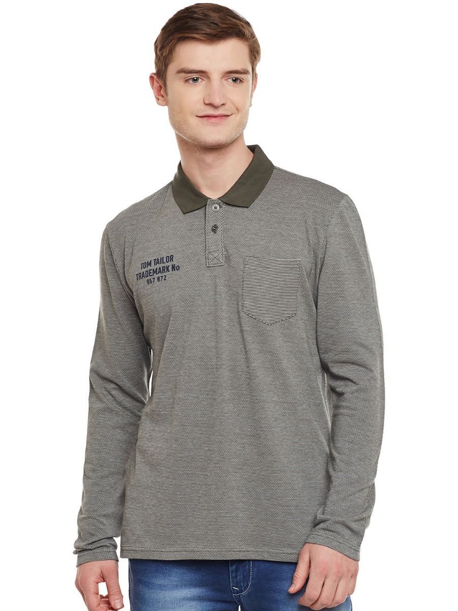 Tom Tailor Mens Printed Polo T-Shirt