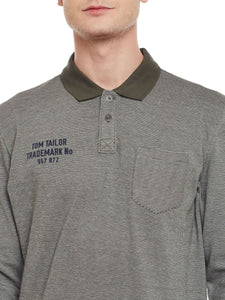 Tom Tailor Mens Printed Polo T-Shirt