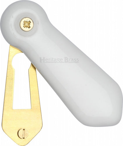 Covered Escutcheon Plain White