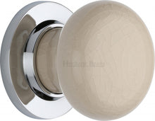 Load image into Gallery viewer, Cream Crackle Knob
