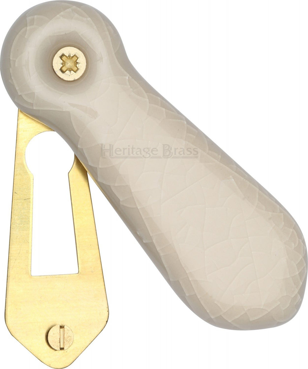 Covered Escutcheon Cream Crackle