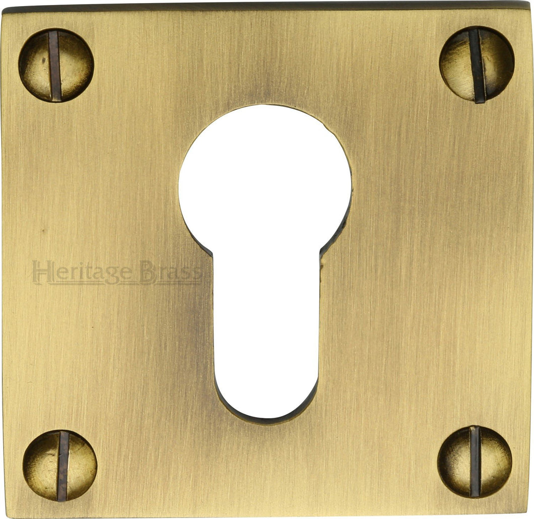 Heritage Brass Euro Profile Cylinder Escutcheon