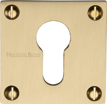 Load image into Gallery viewer, Heritage Brass Euro Profile Cylinder Escutcheon