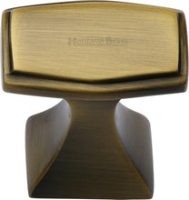 Load image into Gallery viewer, Heritage Brass Cabinet Knob Deco Design 32mm