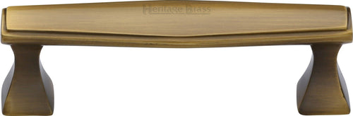 Heritage Brass Cabinet Pull Deco Design 96mm CTC