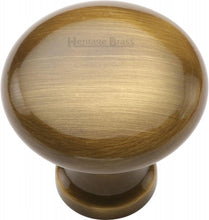 Load image into Gallery viewer, Heritage Brass Cabinet Knob Mushroom Design 32mm