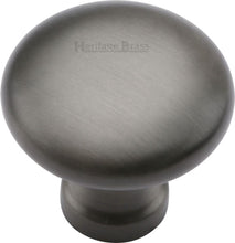 Load image into Gallery viewer, Heritage Brass Cabinet Knob Mushroom Design 32mm