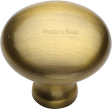 Load image into Gallery viewer, Heritage Brass Cabinet Knob Mushroom Design 38mm