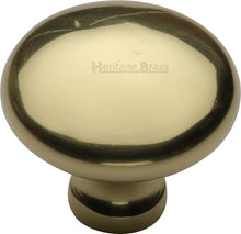 Load image into Gallery viewer, Heritage Brass Cabinet Knob Mushroom Design 38mm