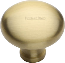 Load image into Gallery viewer, Heritage Brass Cabinet Knob Mushroom Design 38mm