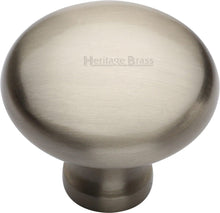 Load image into Gallery viewer, Heritage Brass Cabinet Knob Mushroom Design 38mm