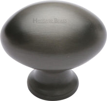 Load image into Gallery viewer, Heritage Brass Cabinet Knob Oval Design 32mm