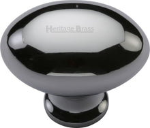 Load image into Gallery viewer, Heritage Brass Cabinet Knob Oval Design 32mm