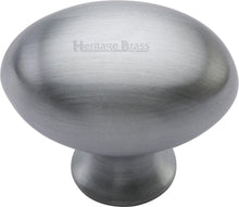 Load image into Gallery viewer, Heritage Brass Cabinet Knob Oval Design 32mm