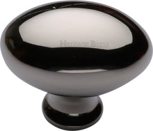 Load image into Gallery viewer, Heritage Brass Cabinet Knob Oval Design 38mm