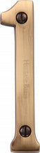 Load image into Gallery viewer, Heritage Brass Numeral 1 Face Fix 76mm (3&quot;)