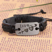Load image into Gallery viewer, Leather Bracelets Unisex Bracelets  Cowhide Bracelets Wrist Chains