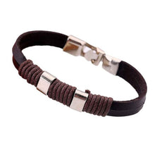 Load image into Gallery viewer, Leather Bracelets Unisex Bracelets  Cowhide Bracelets Wrist Chains
