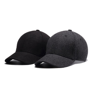 Trucker Cap High Quality Dad Hats For Men Black Snapback Winter Baseball Caps Hip Hop Felt Warm Hat Fashion Boys Adjustable Caps