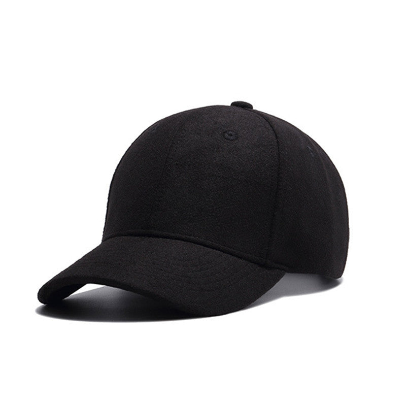 Trucker Cap High Quality Dad Hats For Men Black Snapback Winter Baseball Caps Hip Hop Felt Warm Hat Fashion Boys Adjustable Caps
