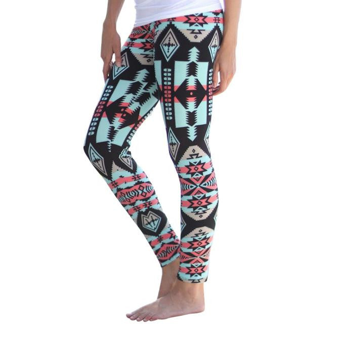Women Leggings Print Stretchy Casual Skinny Leggings Pants