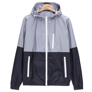 Mens Casual Jacket Outdoor Sportswear Windbreaker Lightweight Bomber Jackets