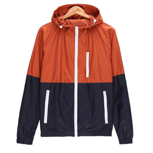 Mens Casual Jacket Outdoor Sportswear Windbreaker Lightweight Bomber Jackets