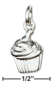 Sterling Silver Cupcake Charm
