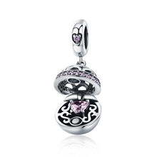 Load image into Gallery viewer, BAMOER Authentic 925 Sterling Silver Love Gift Box Dangle Ball Charm Pendant fit Women Charm Bracelet &amp; Necklaces Jewelry SCC689