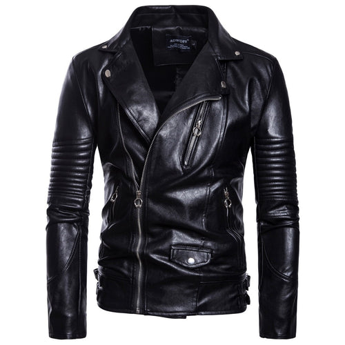 New Arrival Mens Motorcycle Leather Jacket
