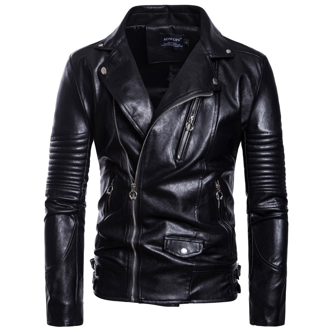 New Arrival Mens Motorcycle Leather Jacket