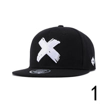 Load image into Gallery viewer, Men&#39;s Quality Red X Embroidery Gorras Snapback Caps Outdoor Flat Bill Baseball Hats Men&#39;s Hip Hop Street Dancing Adjustable Caps