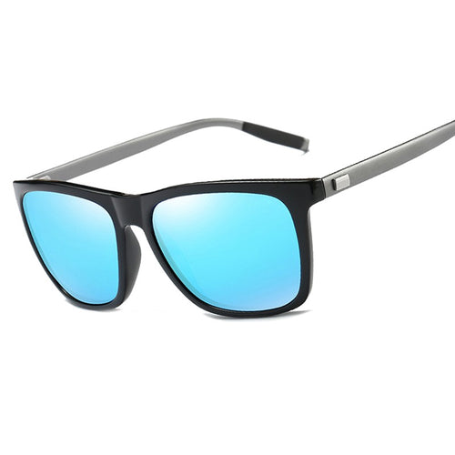 Men Driving Square Black Frame Eyewear Male Sun Glasses For Men with case ms005