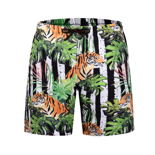 Men Casual 3D Graffiti Printed Beach Work Casual Men Short Trouser Shorts Pants